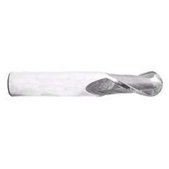 7/8" Dia. - 4" OAL - Ball Nose SE AlTiN Carbide End Mill - 4 FL - Caliber Tooling