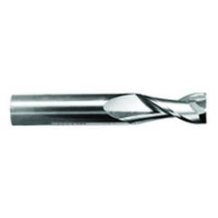 3/8" Dia. - 1" LOC - 2-1/2" OAL - .015 Radius 2 FL Carbide S/E HP End Mill-Uncoated - Caliber Tooling