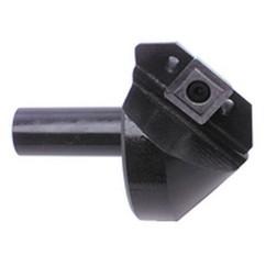 82° Point - 1-1/4" Min - 3/4" SH - Indexable Countersink & Chamfering Tool - Caliber Tooling