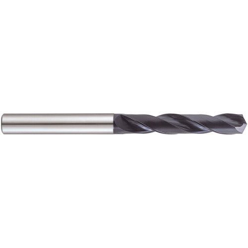 15.1 mm Dia. × 16 mm Shank × 65 mm Flute Length × 115 mm OAL, 3xD, 140°, TiAlN, 2 Flute, External Coolant, Straight Solid Carbide Drill - Exact Industrial Supply