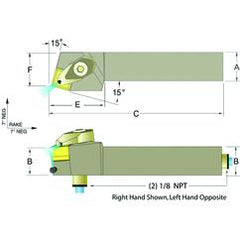 ADSRNR20-5D 1-1/4 x 1-1/4" RH Toolholder - Caliber Tooling