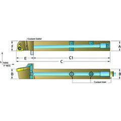 ASER1616-H16 Jet-Stream Toolholder - Caliber Tooling