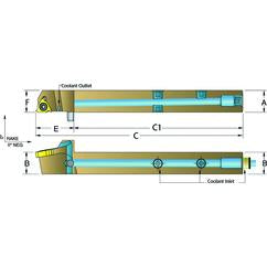 ASER1010-H11 Jet-Stream Toolholder - Caliber Tooling