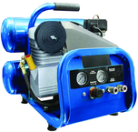 4 Gallon Twin Stack Portable Air Compressor; 2HP 115V 1PH Motor; 4.6CFM@90 PSI; 77lbs - Caliber Tooling