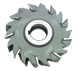 6 x 13/16 x 1-1/4 - HSS - Staggered Tooth Side Milling Cutter - 24T - Uncoated - Caliber Tooling