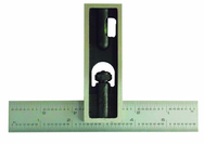 #DS604R - 6" - 4R Graduation - Double Square - Caliber Tooling