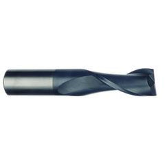 3/4 Dia. x 5 Overall Length 2-Flute Square End Solid Carbide SE End Mill-Round Shank-Center Cut-Uncoated - Caliber Tooling