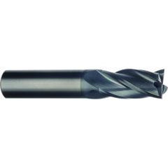 20mm Dia. x 104mm Overall Length 4-Flute Square End Solid Carbide SE End Mill-Round Shank-Center Cut-Uncoated - Caliber Tooling