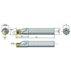 E16-SDXXR2-D20 Indexable Coolant Thru Boring Bar - Caliber Tooling