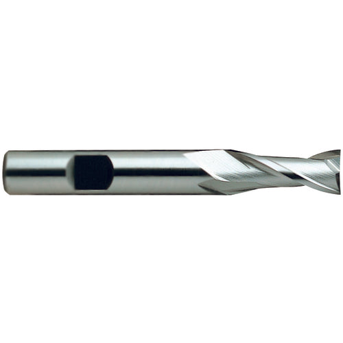 7/32″ × 3/8″ × 1/2″ × 2 5/16″ 2 Flute Square End HSSCo8 End Mill-Flat Shank - Uncoated - Caliber Tooling