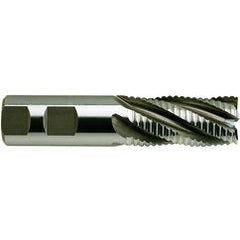 3/4 X 3/4 X 1-5/8 X 3-7/8 4Fl Reg CC Rougher M42 TiAlN-Futura Coated - Caliber Tooling