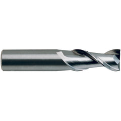 1/8″ × 1/8″ × 3/4″ × 2 1/4″ 2 Flute Square End Carbide End Mill-Plain Shank - Caliber Tooling