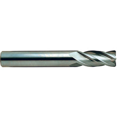 1/8″ × 1/8″ × 1/2″ × 1 1/2″ 4 Flute Square End Carbide End Mill-Plain Shank - TiCN - Caliber Tooling