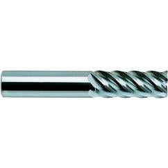 1/2-1/2-1-1/4-3 R.030 5Fl Reg SE H-45 R.030 CBD TiAlN-Futura Coated End Mill - Caliber Tooling