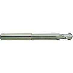 1/2 X 1/2 X 5 N.240 2Fl H-37 Ball Extended Neck Alu-Power TiCN-Coated EM - - Caliber Tooling