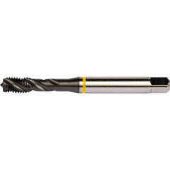 M12x1.25 HSS-E PM 3 Flute 6H 40 Degree Yellow Shark Machine Tap Spiral Flute-TiAlN/Top E-code # E764M12X1.25 - Exact Industrial Supply