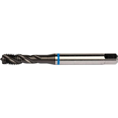 M10x1.25 HSS-E PM 3 Flute 6H 40 Degree Blue Shark Machine Tap Spiral Flute-Super-B E-code # E768M10X1.25 - Exact Industrial Supply