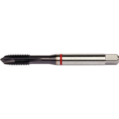 ‎#8-32 3 Flute H3 HSS-E PM DIN ANSI Machine Tap - Red Shark for Alloy Steels - Plug Style E-code # E8118-32 - Caliber Tooling