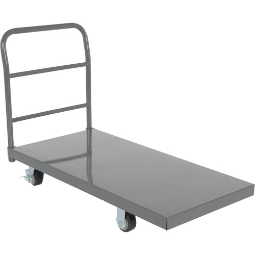 Steel Platform Truck W/ 4 × 2 Mold On Rubber - Exact Industrial Supply