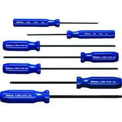 7PC BALL HEX SCREWDRIVER SET METRIC - Caliber Tooling