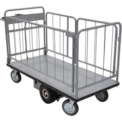 Electric Matl Hndl With Sides Cart 28 × 60 - Exact Industrial Supply