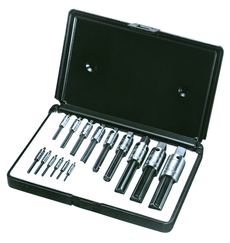 #4 thru 1" - 15 pc HSS Tap Extractor Set - Caliber Tooling