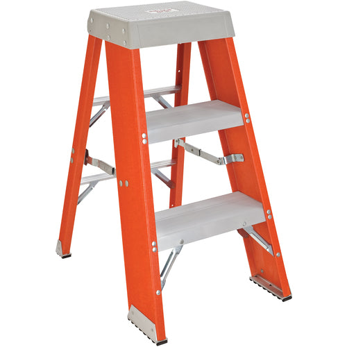 Fiberglass Industrial Step Stand 3 Step - Exact Industrial Supply