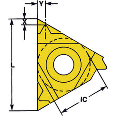 3IR115UNVTX 3/8 IC External Hand 11.5 TPI - Threading Insert - Caliber Tooling