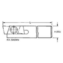 THE758R - 5/8 x 5/8" SH - Mini Groove Toolholder - Caliber Tooling