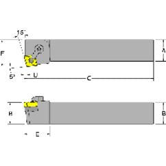 MCKNL20-4D - 1-1/4 x 1-1/4" SH - LH - Turning Toolholder - Caliber Tooling