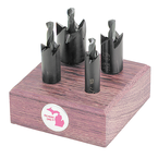 1/2; 5/8; 3/4 ; & 1" Dia - 1/2'' Shank - Hole Cutter Set - Caliber Tooling