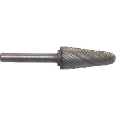 1/4 × 5/8 x " SH Tapered Radius End Shape - HSS - Burr - Caliber Tooling