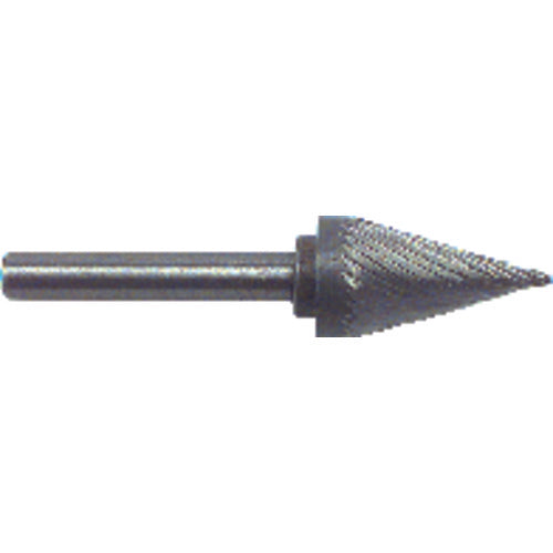 1/4 × 1 × 1/4″ SH 10° Cone Shape - HSS - Burr - Caliber Tooling