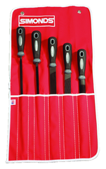 5 Pc. Hand File Set - 8" Bastard Cut - Caliber Tooling