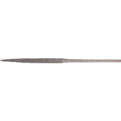 ‎Quality Import Diamond Needle File - 3″ Diamond Length-5-1/2″ Overal Length-100 Grit - Half Round - Caliber Tooling