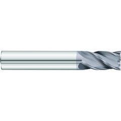 1/2 x 1/2 x 1 x 3 OAL .030 C/R 4 Flute Carbide End Mill - Round Shank-AlCrN Coated - Caliber Tooling