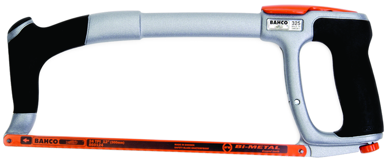 12" Blade - Ergonomic Hand Hacksaw - Caliber Tooling