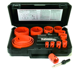 21 Pc. Bi-Metal Utility Hole Saw Kit - Caliber Tooling