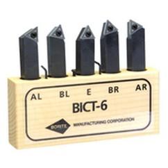 Style AR;AL.BR;BL;E 1/2x1/2" SH - Indexable Tool Bit Set - Caliber Tooling