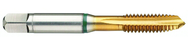 41836 2B 3-Flute Cobalt Green Ring Spiral Point Plug Tap-TiN - Caliber Tooling