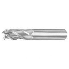 16mm Dia. x 92mm Overall Length 3-Flute Square End Solid Carbide SE End Mill-Round Shank-Center Cut-Uncoated - Caliber Tooling