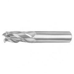 16mm Dia. x 92mm Overall Length 3-Flute Square End Solid Carbide SE End Mill-Round Shank-Center Cut-Uncoated - Caliber Tooling