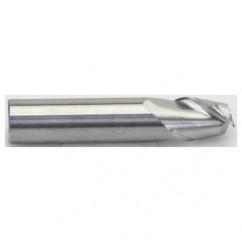 3/16" Dia. - 1-1/2" OAL -  Carbide for Aluminum ALU-S-45°-HP Stub End Mill - 2 FL - Caliber Tooling