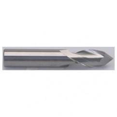 3/16" Dia. - 2" OAL - Uncoated CBD - Drill Point SE EM - 2 FL - Caliber Tooling