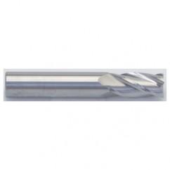 1 Dia. x 4 Overall Length 4-Flute Square End Solid Carbide SE End Mill-Round Shank-Center Cut-AlTiN - Caliber Tooling