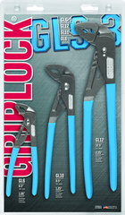 Channellock Griplock Plier Set -- #GLS3; 3 Pieces; Includes: 6"; 10" & 12" - Caliber Tooling