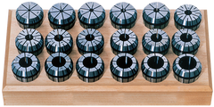 12 Pc. Collet Set - 1/16 to 1/2" - ER20 Style Round Open - Caliber Tooling