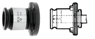 Positive Tap Adaptor -1-3/8" - Adaptor Size 3 - Caliber Tooling