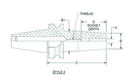 HSK100 1/2 x 3.74 - Shrink Fit Tool Holder - Caliber Tooling