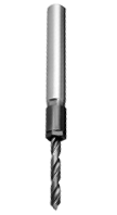 Double Angle Straight Shank Collet Chuck- 1" SH; 1.829" Proj - Caliber Tooling